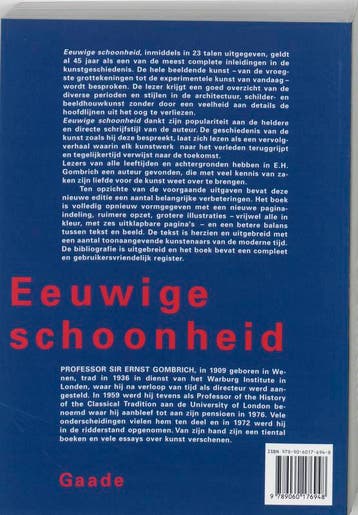 Eeuwige schoonheid 9789060176948 E.H. Gombrich, Boeken, Verzenden, Gelezen, E.H. Gombrich