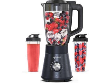 Safecourt Kitchen Power Blender - 1,5L Glas & 2x 600ml To-Go, Witgoed en Apparatuur, Blenders, Verzenden, Nieuw