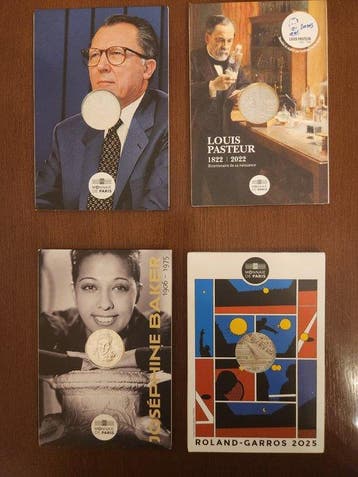 Frankrijk. 10 Euro 2022/2025 (4 coincards) (Zonder