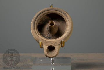 Oud-Grieks, Archaïsche Periode Terracotta Olielamp met