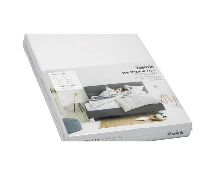Tempur Hoeslaken Stretch Jersey wit (15% Korting), Huis en Inrichting, Slaapkamer | Beddengoed
