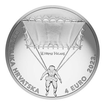 Kroatië. 4 Euro 2023 1 oz 4 Euro Croatia Silver Faust