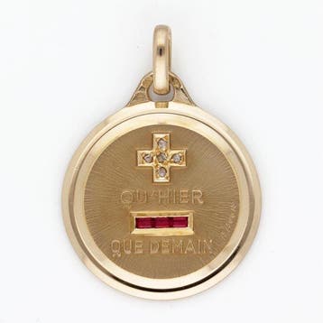 A. Augis - Hanger - 18 karaat Geel goud - Diamant