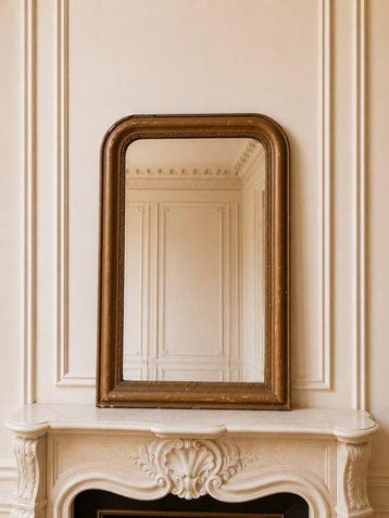 Spiegel - Hout - Louis Philippe - Hoogte 75 cm