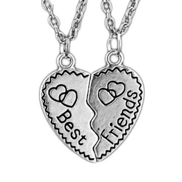 Fako Bijoux - Vriendschapsketting - Best Friends - Hartjes, Verzenden, Nieuw