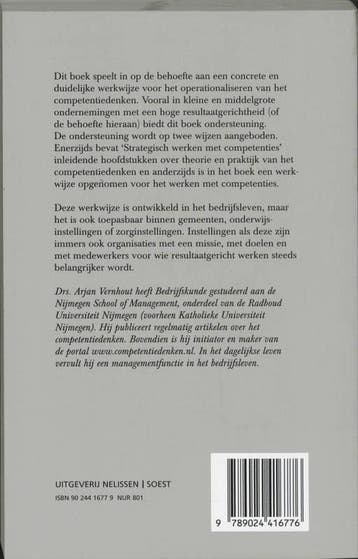 Strategisch werken met competenties / PM-reeks 9789024416776, Verzenden, Gelezen, A. Vernhout