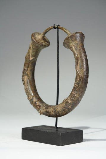 Een bronzen beeld. - Yoruba - Nigeria (Zonder minimumprijs)