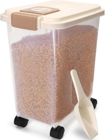 Voerton - Voedselcontainer - Voercontainer - 20L - Transpara, Dieren en Toebehoren, Verzenden