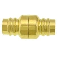 Messing magneet slotje 20 x 10 x 10mm Ø6mm goudkleur, Ophalen of Verzenden, Nieuw, Draad