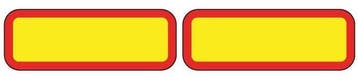 Set stickers achtermarkering aanhangwagen-trailer, Auto-onderdelen, Vrachtwagen-onderdelen, Verzenden, Nieuw