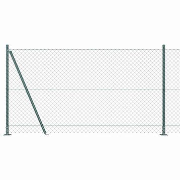 vidaXL gaashek met betonnen voetstuk 10 x 1,2 m PVC-Coated, Verzenden, Nieuw, IJzer
