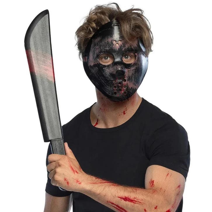 Killer Set Masker en Machette 53cm, Hobby en Vrije tijd, Feestartikelen, Verzenden