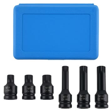6 Spline Anti-Theft Impact Bits geschikt voor VW Golf Sha..., Verzenden, Nieuw