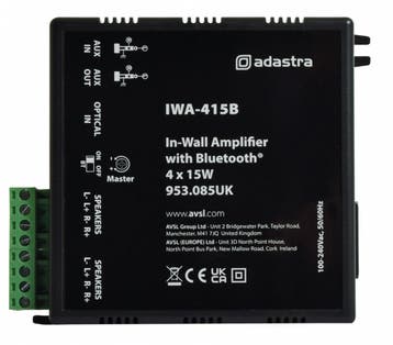 Adastra IWA415B Inbouwversterker 4x 15W Bluetooth 5.0, Verzenden, Nieuw, Overige merken