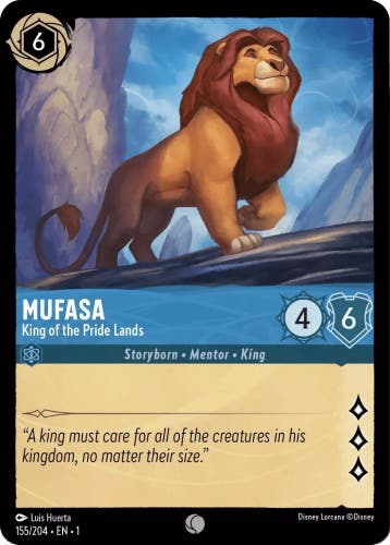 [155/204] - MUFASA - King of the Pride Lands ENG FOIL [M/NM], Ophalen of Verzenden, Nieuw