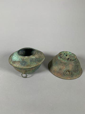 Oud-Chinees Brons Vapeurier voor offerande - Han-dynastie
