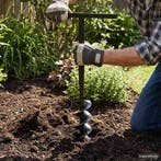 vidaXL Grondboor 80mm met 9m verlengstuk Staal, Verzenden, Nieuw