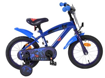 Superman Kinderfiets - Jongens - 14 inch - Blauw, Verzenden, Nieuw
