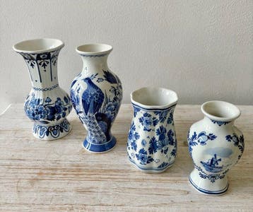 De Porceleyne Fles, Delft - Vaas (4) - Keramiek - Miniatuur