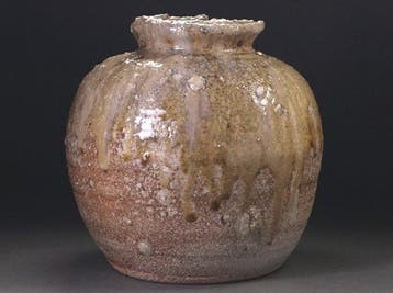 Vaas - Steengoed - Japan - Shigaraki Ash Glaze 1985 -