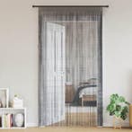 vidaXL Draadgordijnen 2 stuks Antraciet 140x250 cm, Verzenden, Nieuw