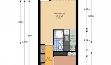 Te Huur 2 Kamer Appartement Hadewijchstraat In Alkmaar, Alkmaar, Direct bij eigenaar, Noord-Holland, Appartement