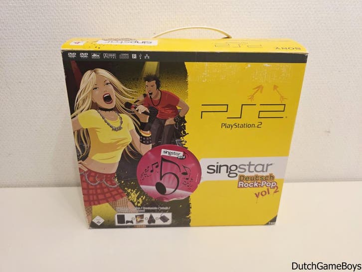 Playstation 2 / PS2 - Console - Singstar Deutsch Rock-Pop Vo, Spelcomputers en Games, Spelcomputers | Sony PlayStation 2, Gebruikt