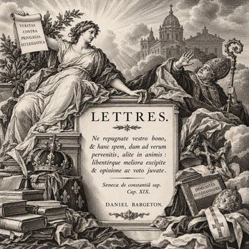 Daniel Barjeton - Lettres – Ne repugnate vestro bono - 1751, Antiek en Kunst