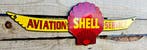 Vintage Shell Aviation emaille bord uitgesneden, Verzamelen, Verzenden, Nieuw