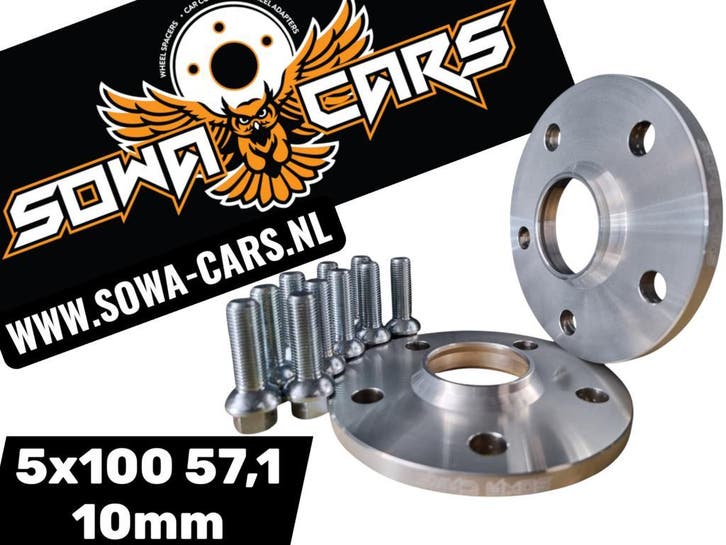 Spoorverbreders Spacers audi a3 vw golf 3 4 seat 5x100 10mm, Auto diversen, Tuning en Styling, Verzenden