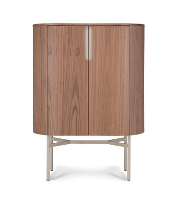 Veiling - Wandkast Walnoot - 130cm - Notenhout bruin - Creme, Nieuw
