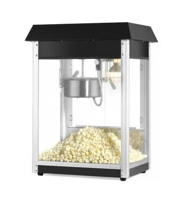 Popcorn Machine | Zwart | 56x44,5x77x5cm, Verzenden, Nieuw in verpakking
