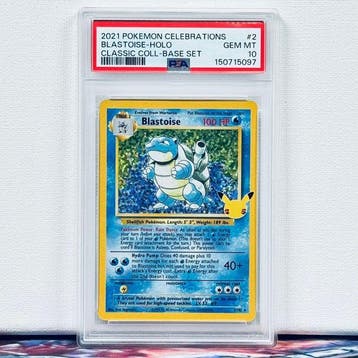 Pokémon Graded card - BLASTOISE-HOLO #2 - Pokémon - PSA 10, Nieuw