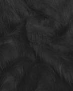 Imitatie Bont Langharig Zwart, Nieuw, Zwart