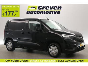 Opel Combo 1.5D | Airco | Cruise | Carplay | Parkeersens., Euro 6, Zwart, Nieuw, Lease