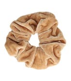 Haarelastiek Scrunchie – Basic – Velvet Stof – Beige, Nieuw