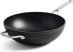 Inductie Wok 30cm | PFAS-vrij | Tweedekansje | OP=OP, Huis en Inrichting, Keramische plaat, Aluminium, Ophalen of Verzenden, Zo goed als nieuw