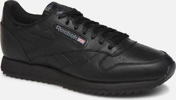 Reebok CL Leather Ripple MU - 45.5 - Heren Sneakers - Black, Verzenden, Nieuw