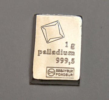 Zwitserland. Valcambi Suisse - .9995 Palladium - 1 gram Bar