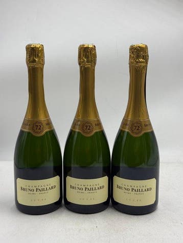 Bruno Paillard, Cuvée 72 - Champagne Extra Brut - 3 Flessen, Nieuw