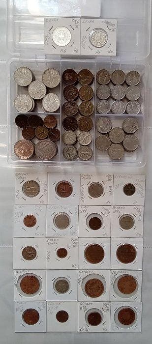 Italië. N. 250 Monete Regno dItalia di cui N. 2 Monete in, Postzegels en Munten