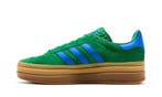 adidas Gazelle Bold Green Blue Gum (W), Nieuw