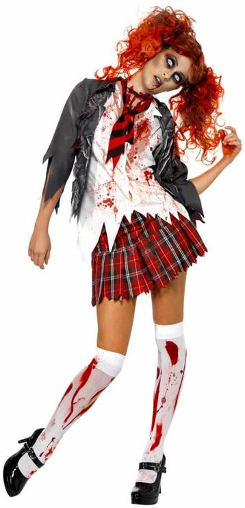 Zombie Schoolmeisje kostuum, Ophalen of Verzenden, Nieuw