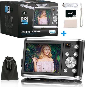 2dekans | K&L Digitale Camera 4K - Fototoestel - Fotocamera, Ophalen of Verzenden, Zo goed als nieuw