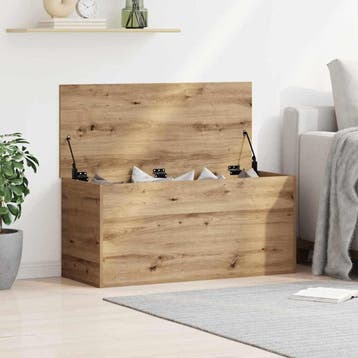vidaXL Opslagdoos artisanaal eikenkleurig 100 x 42 x 46 cm, Verzenden, Nieuw