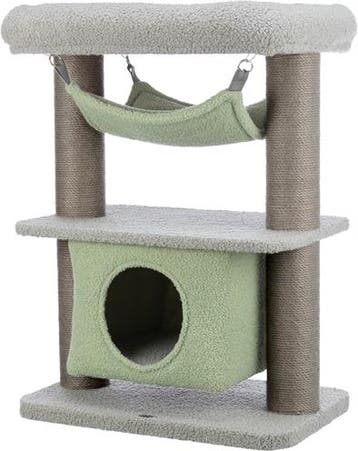 Trixie kitten krabpaal lunito grijs / mintgroen (Krabpalen), Verzenden, Nieuw, Krabpaal