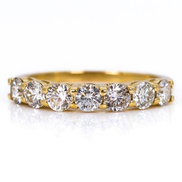 Zonder minimumprijs - Ring - 14 karaat Geel goud - 0.95ct., Nieuw