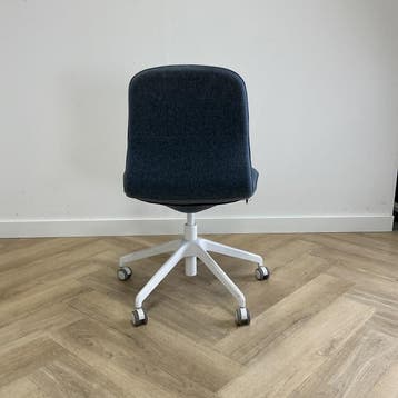Ikea Langfjall  bureaustoel, blauw -wit, Ophalen of Verzenden, Ergonomisch, Gebruikt, Bureaustoel