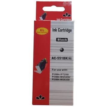 Huismerk Canon CLI-551BK XL cartridge zwart, Verzenden, Nieuw, Huismerk