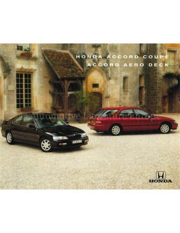 1994 HONDA ACCORD COUPE | AERO DECK BROCHURE FRANS, Nieuw, Honda, Author